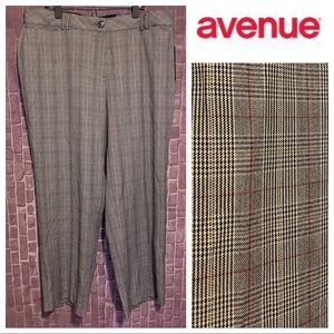 NWT Black & Red Plaid “No-Gap” Trousers